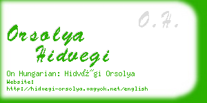 orsolya hidvegi business card